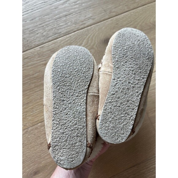 Minnetonka Fur Booties Moccasin Girls Youth size 2 - Picture 7 of 8